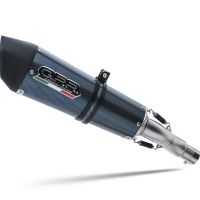 GPR exhaust compatible with  Ducati Hyperstrada 821 2013-2016, New Grand Prix Evo Poppy, Slip-on exhaust including removable db killer and link pipe, not EPA-compliant 