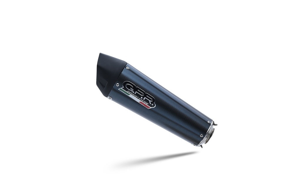 GPR exhaust compatible with  Ducati Hyperstrada 821 2013-2016, New Grand Prix Evo Poppy, Slip-on exhaust including removable db killer, link pipe and catalyst,  EPA-compliant 