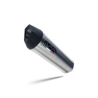 GPR exhaust compatible with  Ducati Hyperstrada 821 2013-2016, New Grand Prix Evo Titanium, Slip-on exhaust including link pipe and removable db killer 