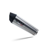 GPR exhaust compatible with  Ducati Hyperstrada 821 2013-2016, New Grand Prix Evo Titanium, Slip-on exhaust including link pipe and removable db killer 