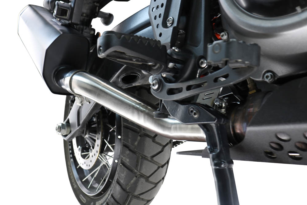 GPR exhaust compatible with Harley Davidson Pan America 1250 2020-2024, Cut-Box Racing, ORIGINAL-BOX Eliminator, after installation the exhaust loses its conformity for road use. 