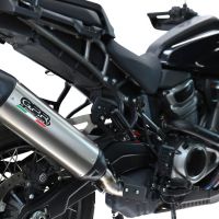 GPR exhaust compatible with Harley Davidson Pan America 1250 2020-2024, Furore-X Titanio, Slip-on exhaust including removable db killer and link pipe, not EPA-compliant 