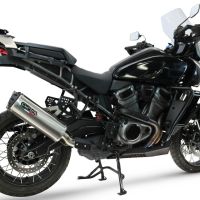 GPR exhaust compatible with Harley Davidson Pan America 1250 2020-2024, Hyper Dual Black Titanium, Slip-on exhaust including removable db killer and link pipe, EPA-compliant 