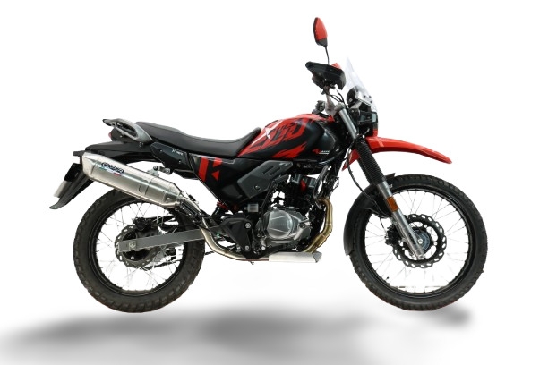 GPR exhaust compatible with Hero Xpulse 200 4V 2021-2024, Furore-X Inox, Full system exhaust, including removable db killer 