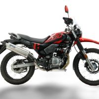 GPR exhaust compatible with Hero Xpulse 200 4V 2021-2024, Trioval, Full system exhaust, including removable db killer  