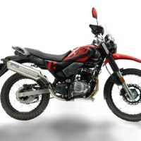 GPR exhaust compatible with Hero Xpulse 200 4V 2025-2026, Satinox , Full system exhaust, including removable db killer 