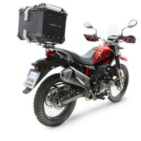 Top case GPR TECH compatible with  Hero Xpulse 200 4V 2025/2026 E5 plus GPR TECH Top case in aluminum, black color with specific plate included Capacity 35 LT.