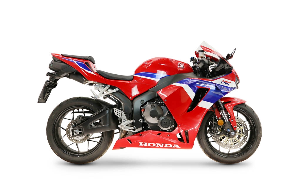 GPR exhaust compatible with Honda CBR600RR 2007-2023, M3 Black Titanium, Full system exhaust, including removable db killer 