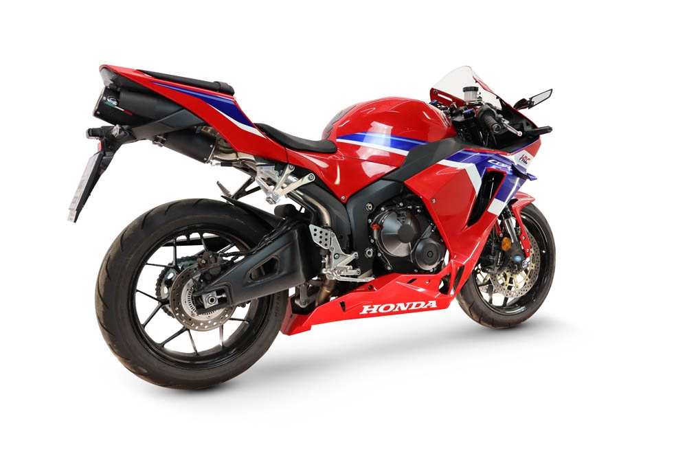GPR exhaust compatible with Honda CBR600RR 2007-2023, M3 Black Titanium, Full system exhaust, including removable db killer 