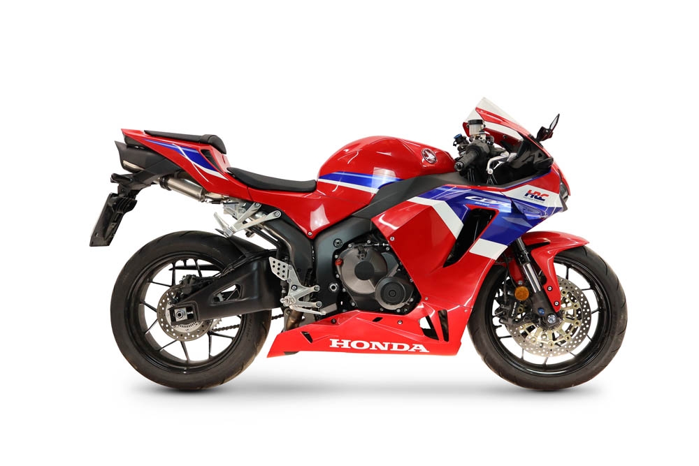 GPR exhaust compatible with Honda CBR600RR 2007-2023, Tiburon Titanium, Full system exhaust, including removable db killer 