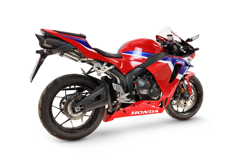 GPR exhaust compatible with Honda CBR600RR 2007-2023, Tiburon Titanium, Full system exhaust, including removable db killer 