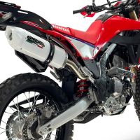 GPR exhaust compatible with Honda Crf 300L / Rally 2025-2026, Albus Ceramic, Slip-on exhaust including link pipe and removable db killer 
