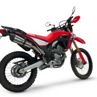 GPR exhaust compatible with Honda Crf 300L / Rally 2025-2026, New Grand Prix Evo Titanium, Slip-on exhaust, including link pipe and removable db killer 