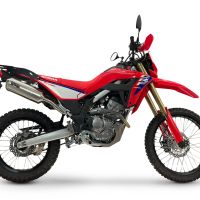 GPR exhaust compatible with Honda Crf 300L / Rally 2021-2024, Satinox , Slip-on exhaust including link pipe and removable db killer 