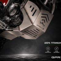 GPR TECH compatible with  Honda Crf 300 L / Rally 2025/2026 e5 plus GPR TECH Titanium Skid plate 