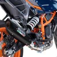 Exhaust compatible with Husqvarna Svartpilen 401 2024-2025, GP-Revo Black Titanium, Slip-on exhaust including removable db killer and link pipe, EPA-compliant 