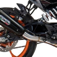 Exhaust compatible with Husqvarna Vitpilen 250 2024-2025, GP-Revo Black Titanium, Slip-on exhaust including removable db killer and link pipe, EPA-compliant 