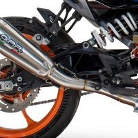 Exhaust compatible with Husqvarna Vitpilen 401 2024-2025, GP-Revo Titanium, Slip-on exhaust including removable db killer and link pipe, EPA-compliant 
