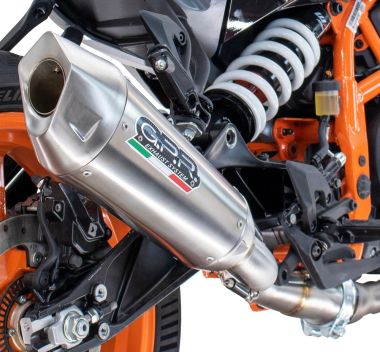 Exhaust compatible with Ducati Multistrada 1260 2018-2020, GP-Revo Titanium, Slip-on exhaust including removable db killer and link pipe, EPA-compliant 