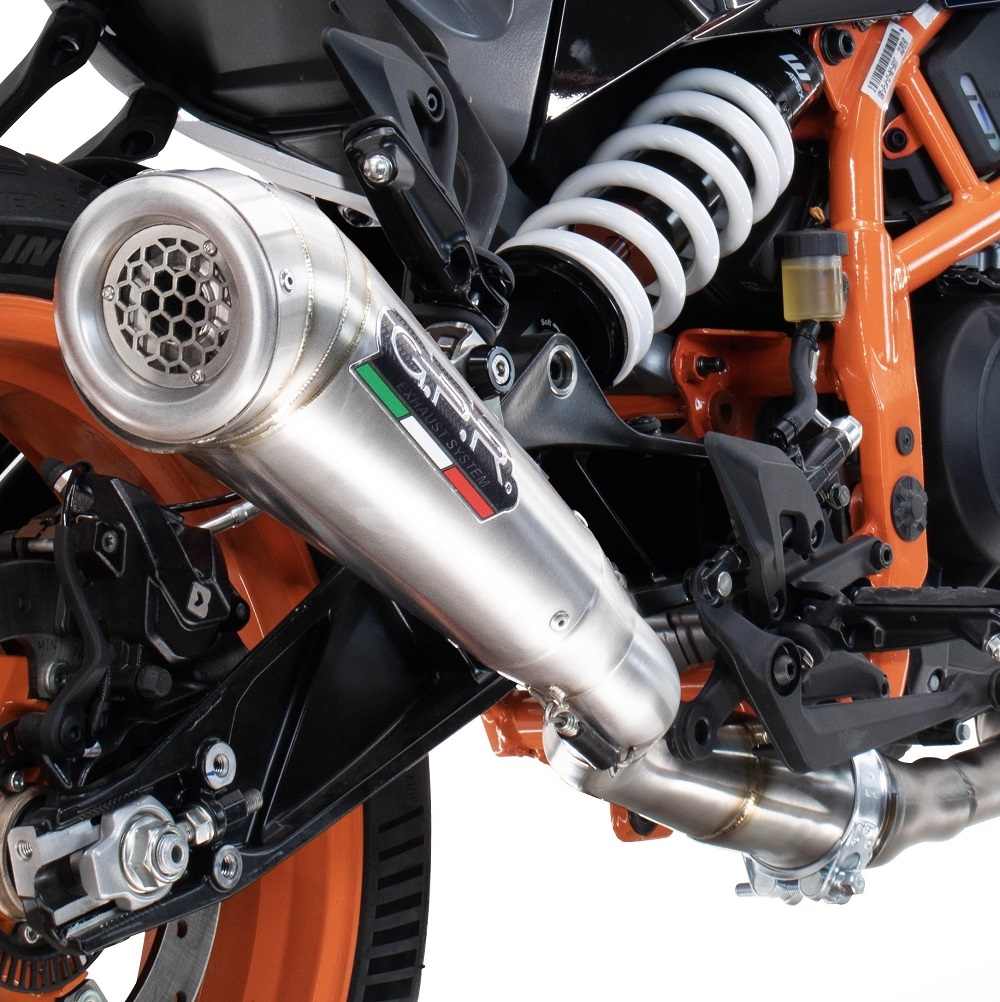 Exhaust compatible with Husqvarna Svartpilen 250 2024-2025, Powercone Evo, Slip-on exhaust including removable db killer and link pipe, EPA-compliant 