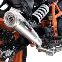 Exhaust compatible with Husqvarna Svartpilen 250 2024-2025, Powercone Evo, Slip-on exhaust including removable db killer and link pipe, EPA-compliant 