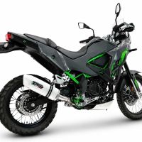GPR exhaust compatible with Kawasaki KLE 500 2026-2027, Albus Ceramic, Slip-on exhaust including removable db killer and link pipe, EPA-compliant 