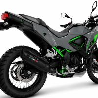 GPR exhaust compatible with Kawasaki KLE 500 2026-2027, Furore-X Titanio Nero, Slip-on exhaust including removable db killer and link pipe, not EPA-compliant 