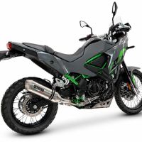 GPR exhaust compatible with Kawasaki KLE 500 2026-2027, PENTA ADVENTURE FULL TITANIUM, Slip-on exhaust including removable db killer and link pipe, EPA-compliance NOT required 