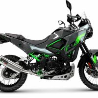GPR exhaust compatible with Kawasaki KLE 500 2026-2027, Trioval, Slip-on exhaust including removable db killer and link pipe, EPA-compliant 