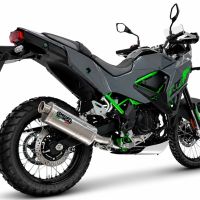 GPR exhaust compatible with Kawasaki KLE 500 2026-2027, Trioval, Slip-on exhaust including removable db killer and link pipe, EPA-compliant 