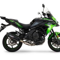 GPR exhaust compatible with  Kawasaki Versys 650 2023-2025, Furore-X Titanio Nero, Full system including silencer approved for noise,db killer and catalyst, EPA-compliant compliant for inspection 