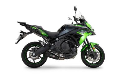 Exhaust compatible with Kawasaki Versys 650 2023-2025, GP-Revo Black Titanium, Full system exhaust, including removable db killer 