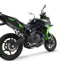 Exhaust compatible with Kawasaki Versys 650 2023-2025, GP-Revo Black Titanium, Full system exhaust, including removable db killer 