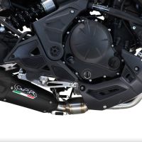 Exhaust compatible with Kawasaki Versys 650 2023-2025, GP-Revo Black Titanium, Full system exhaust, including removable db killer 