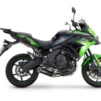 Exhaust compatible with Kawasaki Versys 650 2023-2025, M3 Black Titanium, Full system exhaust, including removable db killer/spark arrestor 