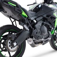 Exhaust compatible with Kawasaki Versys 650 2023-2025, M3 Black Titanium, Full system exhaust, including removable db killer/spark arrestor 