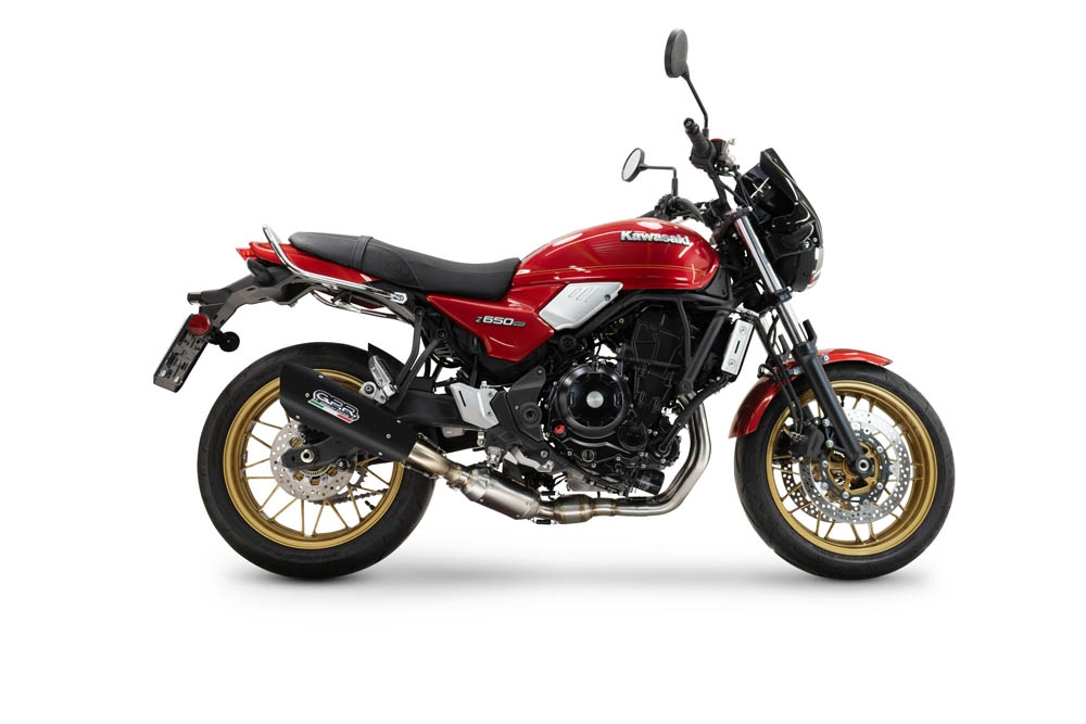 GPR exhaust compatible with  Kawasaki Z 650 RS 2024-2025, GP-Revo Black Titanium, Full system including silencer approved for noise,db killer and catalyst, EPA-compliant compliant for inspection 