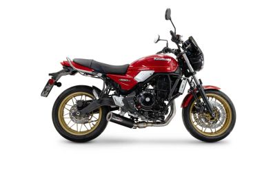 Exhaust compatible with Kawasaki Z 650 RS 2024-2025, M3 Black Titanium, Full system exhaust, including removable db killer/spark arrestor 