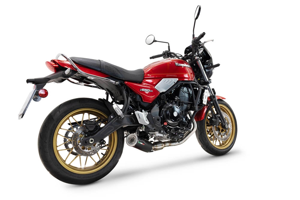 Exhaust compatible with Kawasaki Z 650 RS 2024-2025, M3 Black Titanium, Full system exhaust, including removable db killer/spark arrestor 