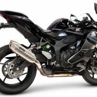GPR exhaust compatible with Kawasaki Ninja ZX-4R 2023-2026, Furore-X Acciaio Inox, Slip-on exhaust including removable db killer and link pipe, not EPA-compliant 