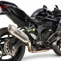 GPR exhaust compatible with Kawasaki Ninja ZX-4R 2023-2026, Furore-X Acciaio Inox, Slip-on exhaust including removable db killer and link pipe, not EPA-compliant 