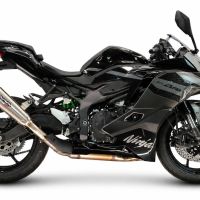 GPR exhaust compatible with Kawasaki Ninja ZX-4R 2023-2026, GP-Revo Titanium, Slip-on exhaust including removable db killer and link pipe, EPA-compliant 