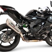 GPR exhaust compatible with Kawasaki Ninja ZX-4R 2023-2026, GP-Revo Titanium, Slip-on exhaust including removable db killer and link pipe, EPA-compliant 