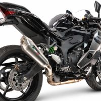 GPR exhaust compatible with Kawasaki Ninja ZX-4R 2023-2026, GP-Revo Titanium, Slip-on exhaust including removable db killer and link pipe, EPA-compliant 
