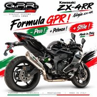 GPR exhaust compatible with Kawasaki Ninja ZX-4R 2023-2026, GP-Revo Titanium, Slip-on exhaust including removable db killer and link pipe, EPA-compliant 