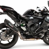 GPR exhaust compatible with Kawasaki Ninja ZX-4R 2023-2026, GP-Revo Black Titanium, Slip-on exhaust including removable db killer and link pipe, EPA-compliant 