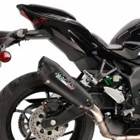 GPR exhaust compatible with Kawasaki Ninja ZX-4R 2023-2026, GP-Revo Black Titanium, Slip-on exhaust including removable db killer and link pipe, EPA-compliant 