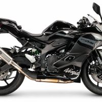 GPR exhaust compatible with Kawasaki Ninja ZX-4R 2023-2026, RP-M3 Inox , Slip-on exhaust including removable db killer and link pipe, EPA-compliant 