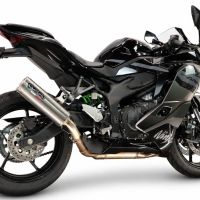 GPR exhaust compatible with Kawasaki Ninja ZX-4R 2023-2026, RP-M3 Inox , Slip-on exhaust including removable db killer and link pipe, EPA-compliant 