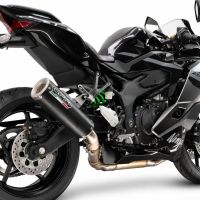 GPR exhaust compatible with Kawasaki Ninja ZX-4R 2023-2026, RP-M3 Black Titanium, Slip-on exhaust including removable db killer and link pipe, EPA-compliant 